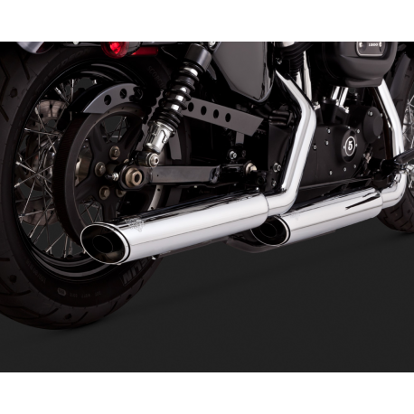 Harley Davidson Sportster Exhaust ECE Vance & Hines 16856 Twin slash