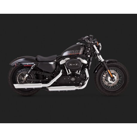 Harley Davidson Sportster Exhaust ECE Vance & Hines 16856 Twin slash slip on