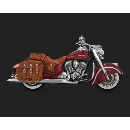 for 2014-2016 Indian Chief Vance & Hines Turndown Chrome Slip Ons 18533 